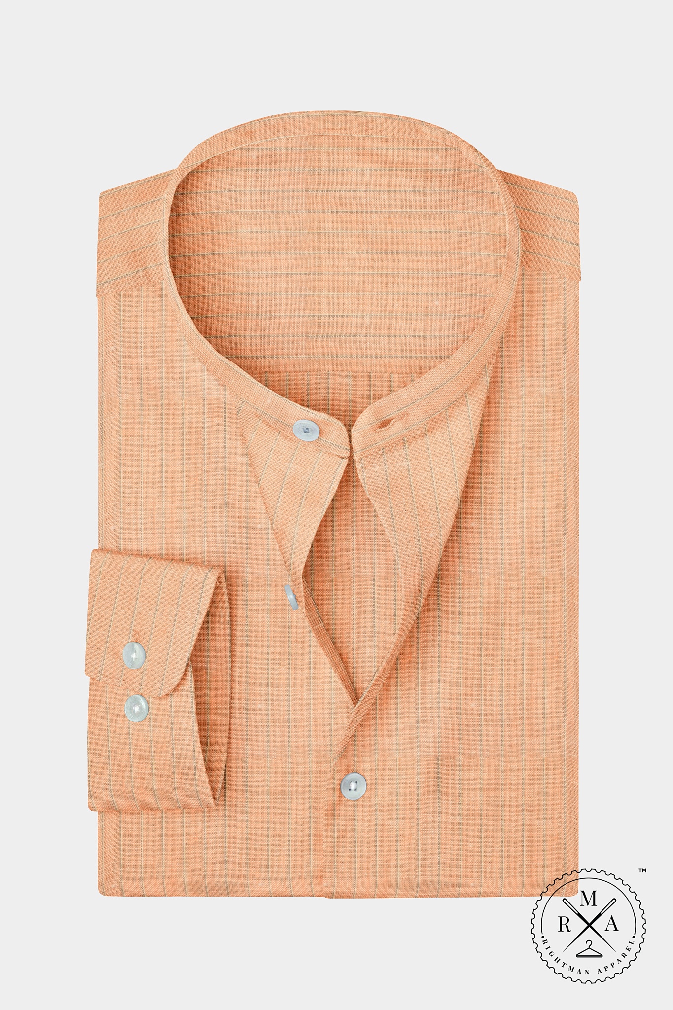 Orange Lining Pattern Shirt SH371